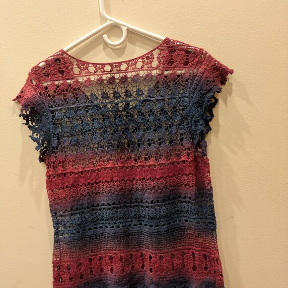 Blue and Pink Crochet top - Picture 6 of 6